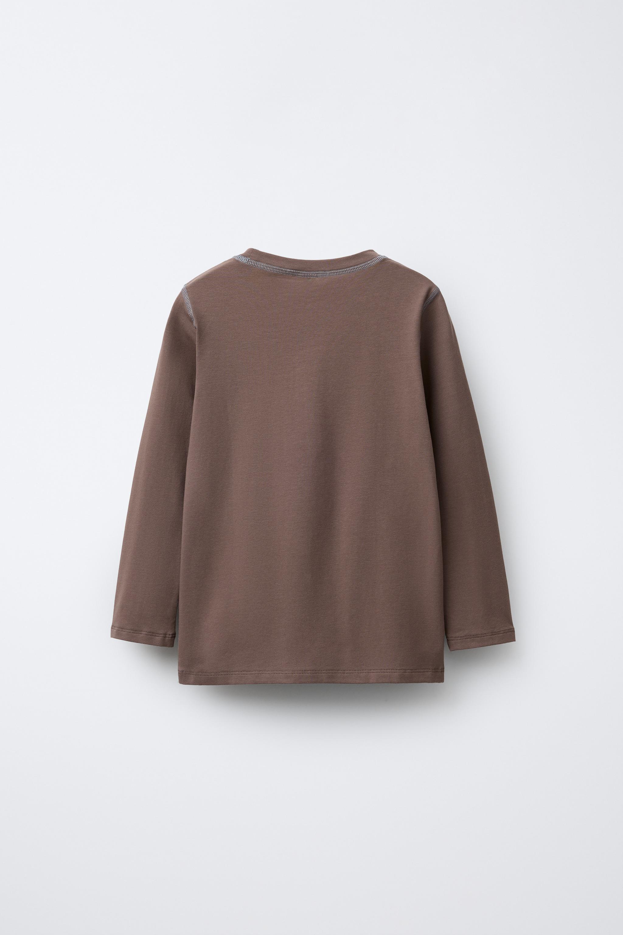 TWO-PACK OF CONTRAST OVERLOCK T-SHIRTS